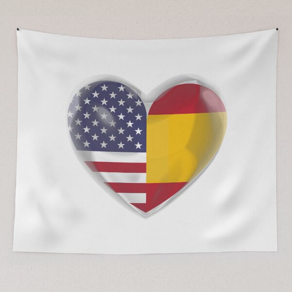 Item preview, American in Spain - Spanish in America - USA SPAIN designed and sold by soniaaseguin.