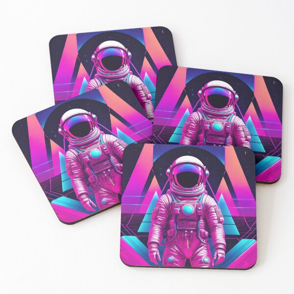 Item preview, Astronaut: Retro Synthwave Art designed and sold by galactify.