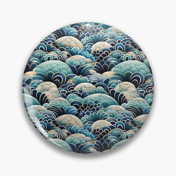 Item preview, Turquoise Dragon Scale designed and sold by HatiDesign.
