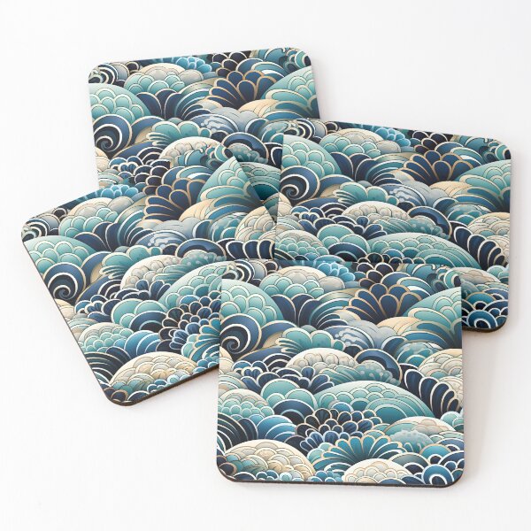 Item preview, Turquoise Dragon Scale designed and sold by HatiDesign.