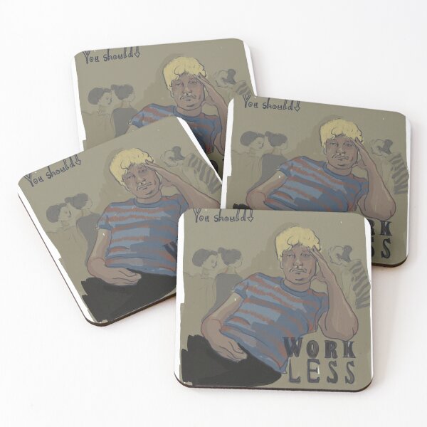 Item preview, WORK LESS! designed and sold by Samane Tahmasebinia.