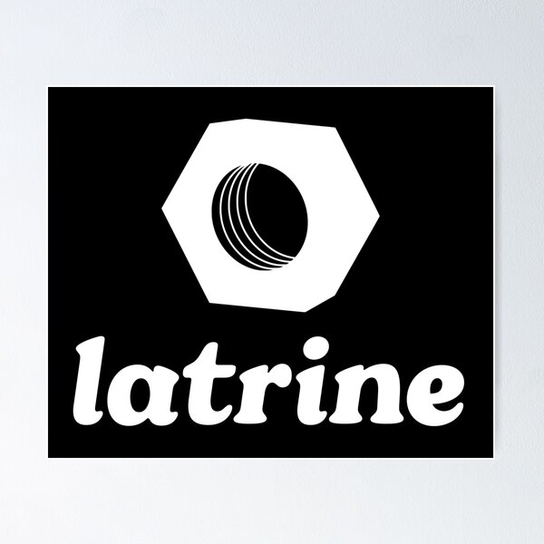 Item preview, Latrine - Nutty Female Restroom Humor designed and sold by kcaandwu.