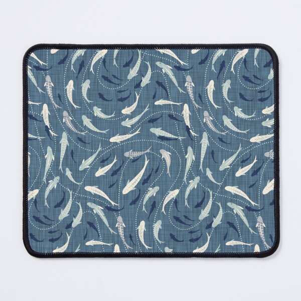 Item preview, Shoal of Fish - Admiral Blue designed and sold by appleyards.
