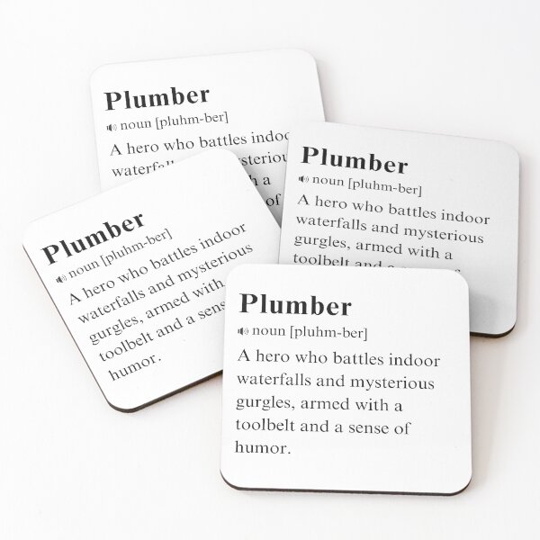 Item preview, Plumber - Humorous Vocabulary Definition. Pipe Whisperer designed and sold by PrintWizardArt.