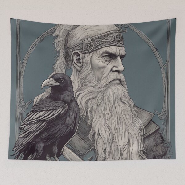 Item preview, Wisdom's Feathered Sentinel designed and sold by Feathers & Futhark.