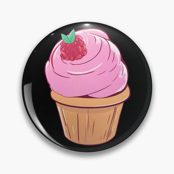 Item preview, Raspberry Sorbet Ice Cream Cupcake Happy Cartoon Anime designed and sold by Whisky1111.