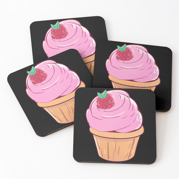 Item preview, Raspberry Sorbet Ice Cream Cupcake Happy Cartoon Anime designed and sold by Whisky1111.
