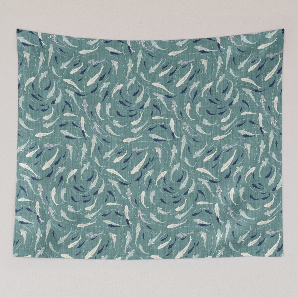 Item preview, Shoal of Fish - Opal Shadow designed and sold by appleyards.