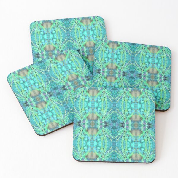 Item preview, Christmas Pine Sprig Photo Pattern Turquoise designed and sold by vallisrowe.