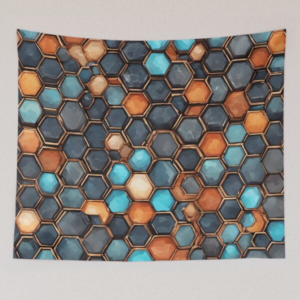 Item preview, Hexagon Tiles Design designed and sold by SeamCraft.