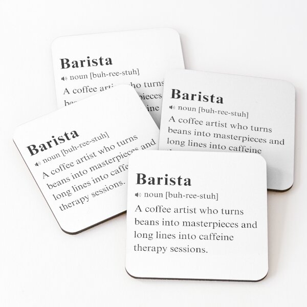 Item preview,  Barista - Humorous Vocabulary Definition. Coffee Art Maestro designed and sold by PrintWizardArt.