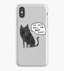 Black Cats Aren't Evil iPhone Case