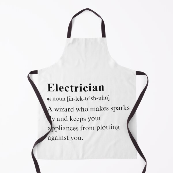 Item preview, Electrician - Humorous Vocabulary Definition. Spark Wizard designed and sold by PrintWizardArt.