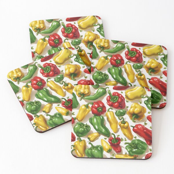 Item preview, Green, Yellow and Red Peppers designed and sold by SeamCraft.