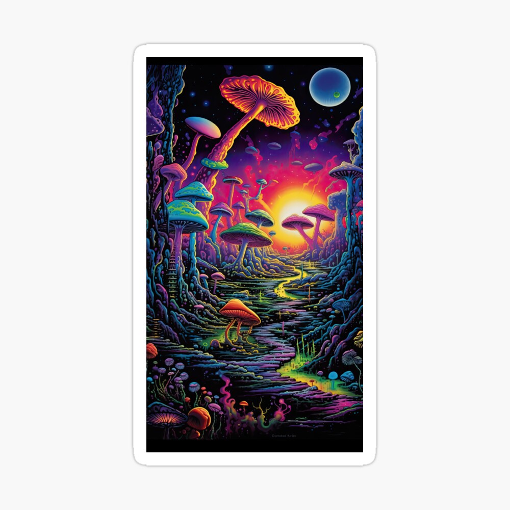 Psychedelic Mushroom - A Trippy Journey Into the Unknown iPhone Case