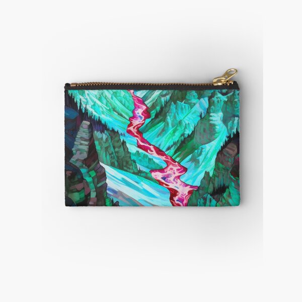 Item preview, Yellowstone National Park Waterstream, Wyoming, U.S.A, Turquoise, AI Generated Art - A Breathtaking, Rugged American Wilderness designed and sold by studioSharonKay.