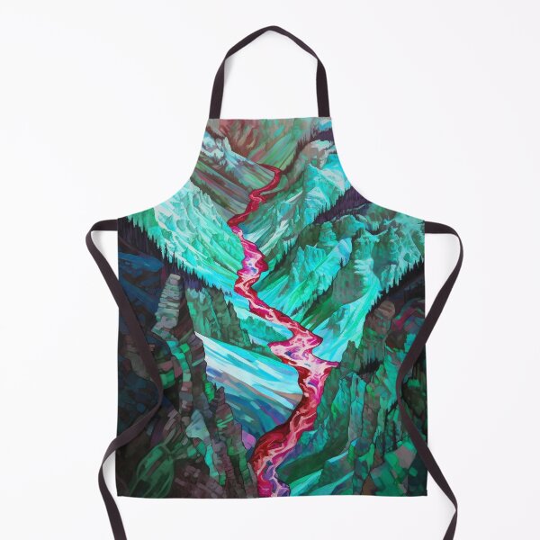 Item preview, Yellowstone National Park Waterstream, Wyoming, U.S.A, Turquoise, AI Generated Art - A Breathtaking, Rugged American Wilderness designed and sold by studioSharonKay.