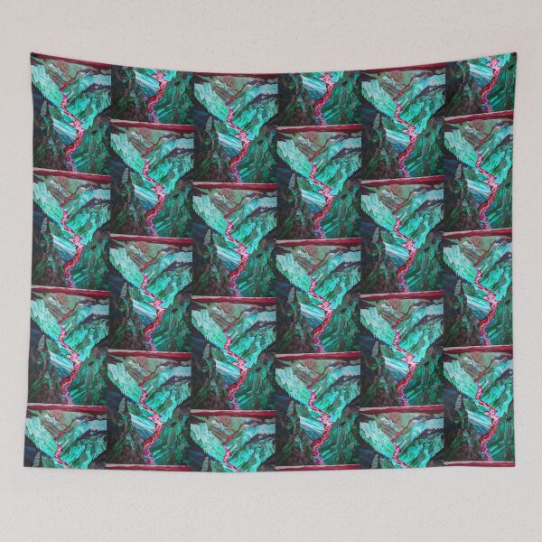 Item preview, Yellowstone National Park Waterstream, Wyoming, U.S.A, Turquoise, AI Generated Art - A Breathtaking, Rugged American Wilderness designed and sold by studioSharonKay.