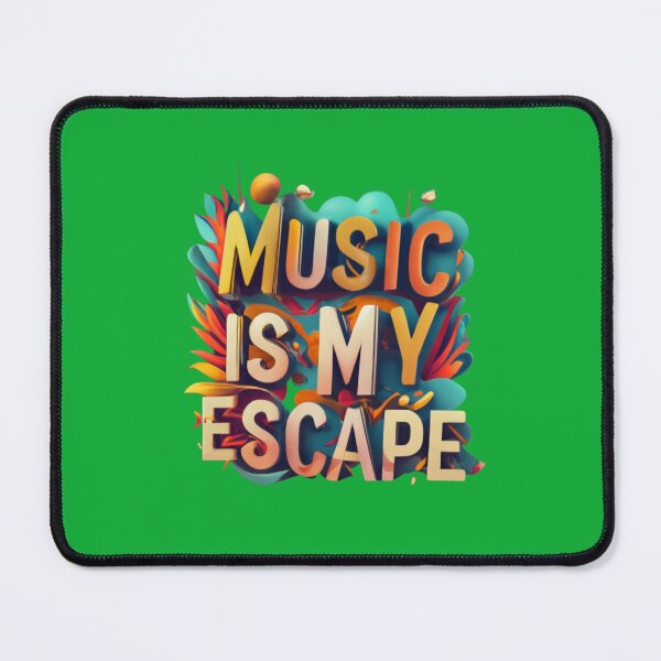 Item preview, Music is My Escape designed and sold by Ivicamol.