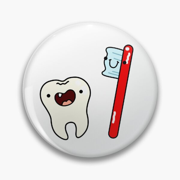 Item preview, Kawaii Tooth and Toothbrush Pair designed and sold by kawaiilife.