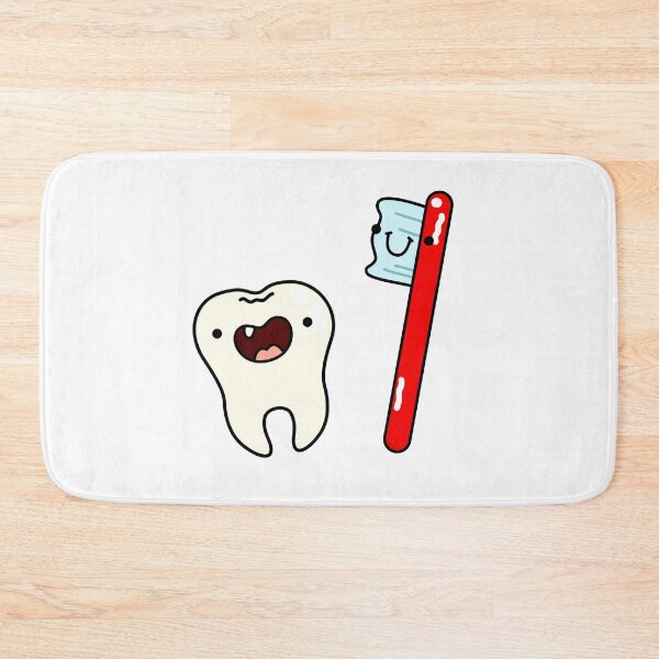 Item preview, Kawaii Tooth and Toothbrush Pair designed and sold by kawaiilife.