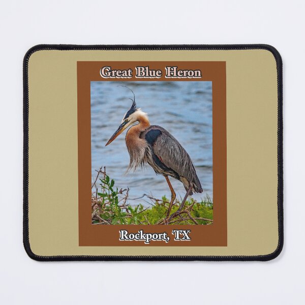 Item preview, For The Bird Lover In You: Great Blue Heron, Rockport, Texas designed and sold by MoreEZUSA-Here.