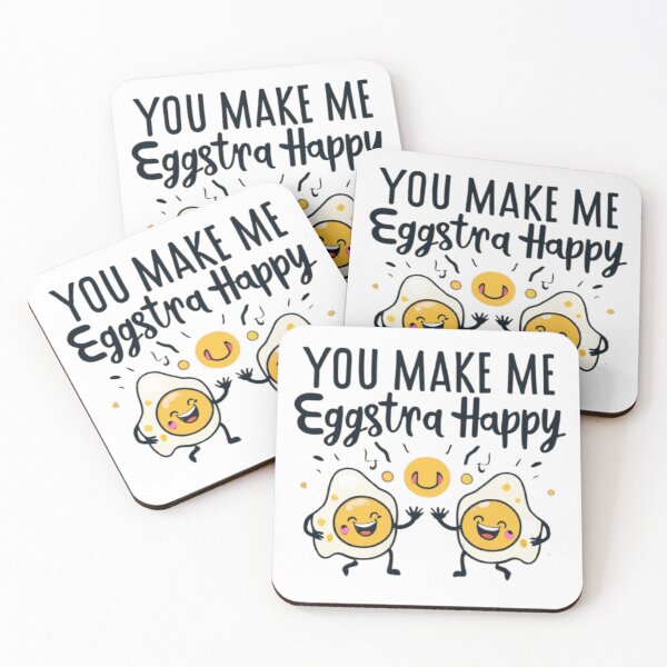 Item preview, Playful Egg Friends T-Shirt - 'You Make Me Eggstra Happy designed and sold by lemamis.
