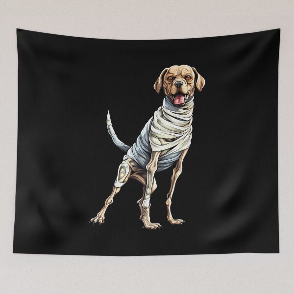 Item preview, Halloween Mummy Dog: Wrapped in Spookiness designed and sold by hamishby.