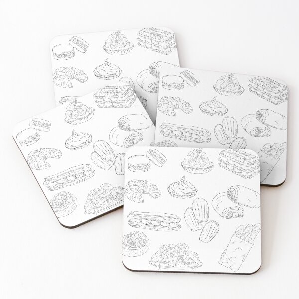 Item preview, French Boulangerie Line Drawings designed and sold by OdinIllustrator.