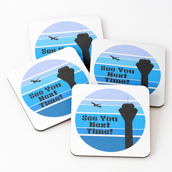 Item preview, See You Next Time Air traffic control tower dudes (Blue) designed and sold by AdventuresOy.