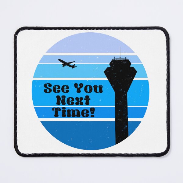 Item preview, See You Next Time Air traffic control tower dudes (Blue) designed and sold by AdventuresOy.