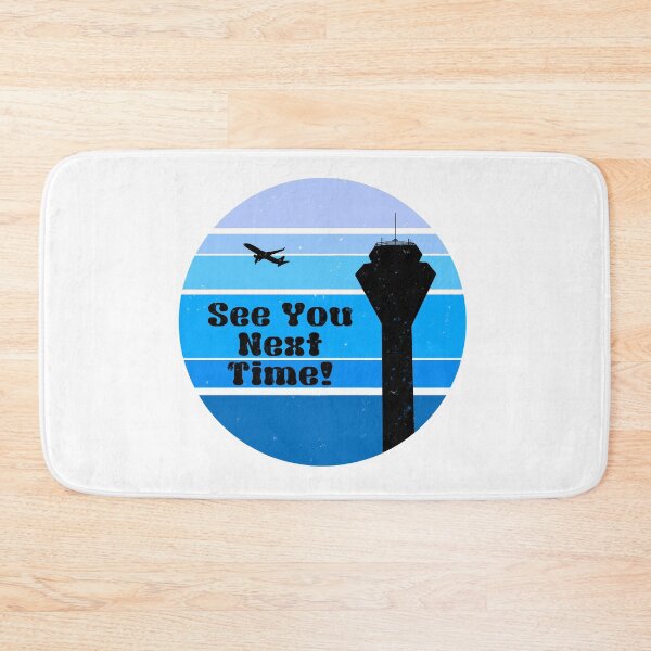 Item preview, See You Next Time Air traffic control tower dudes (Blue) designed and sold by AdventuresOy.