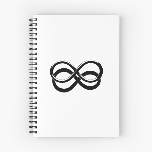 Item preview, Infinity symbol with drop shadow, black designed and sold by lathspell.