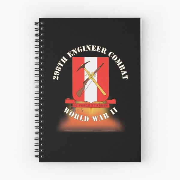 Item preview, 298TH Engineer Combat Battalion DUI - WWII - Fire X 300 designed and sold by Military Insignia Products.
