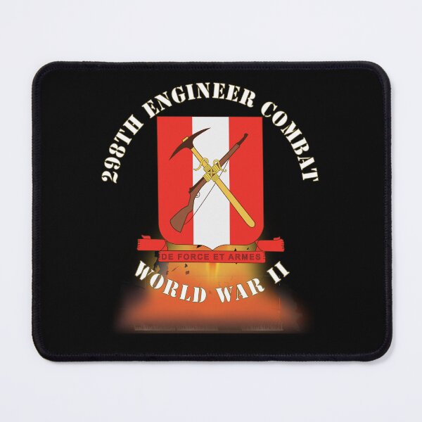Item preview, 298TH Engineer Combat Battalion DUI - WWII - Fire X 300 designed and sold by Military Insignia Products.