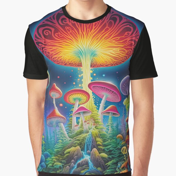 Item preview, Psychedelic Mushroom - A Trippy Journey Into the Unknown designed and sold by RodentDelights.