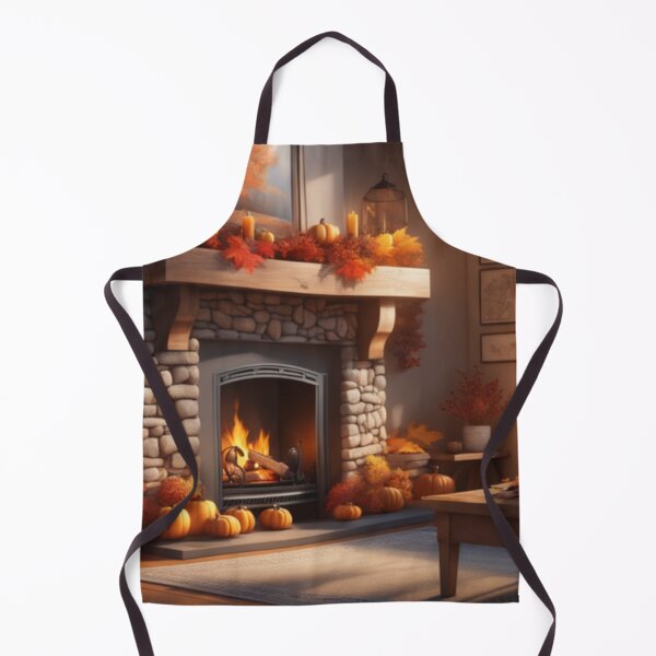 Item preview, Cozy Autumn Fireplace Ambience designed and sold by HOMEDESIGNPRINT.