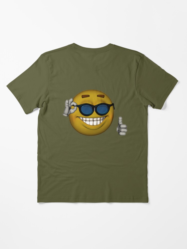 Smiley Face Sunglasses Thumbs Up Emoji Meme Face Sticker for Sale by  obviouslogic