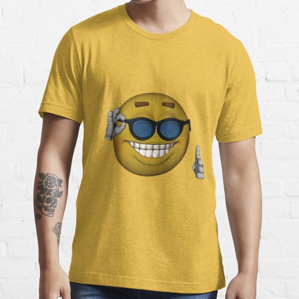 Smiley Face Sunglasses Thumbs Up Emoji Meme Face Sticker for Sale by  obviouslogic