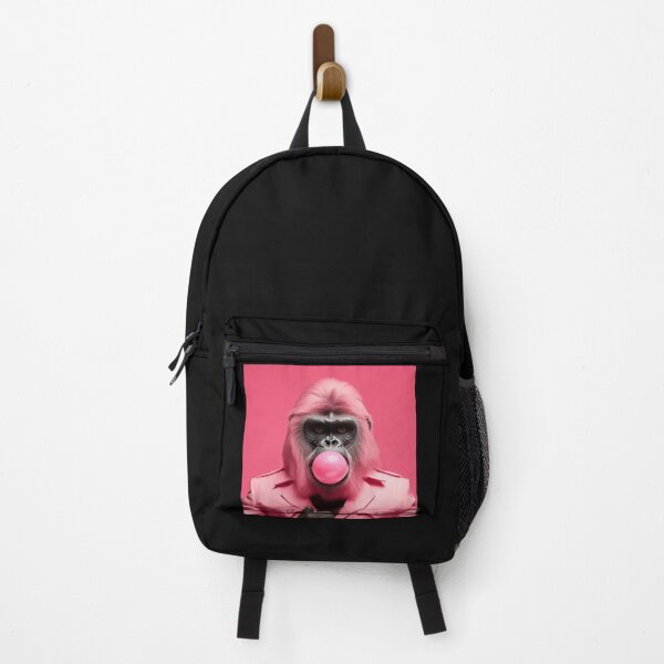 Item preview, Pink Bubble Gum gorilla, AI designed and sold by silent-violin.