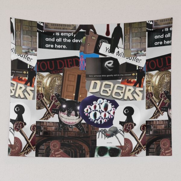 Item preview, Roblox doors wallpaper designed and sold by doorzz.