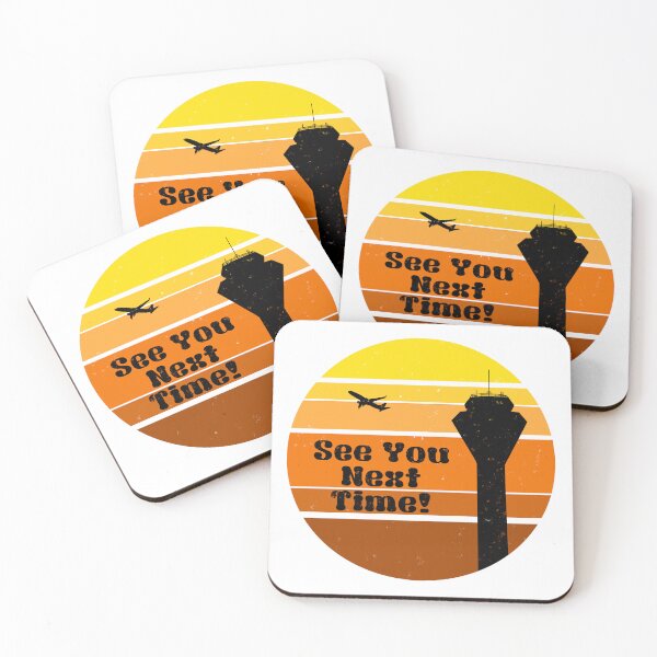 Item preview, Copy of See You Next Time Air traffic control tower dudes (Orange) designed and sold by AdventuresOy.