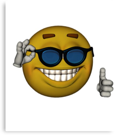 emoji w glasses thumbs up meme