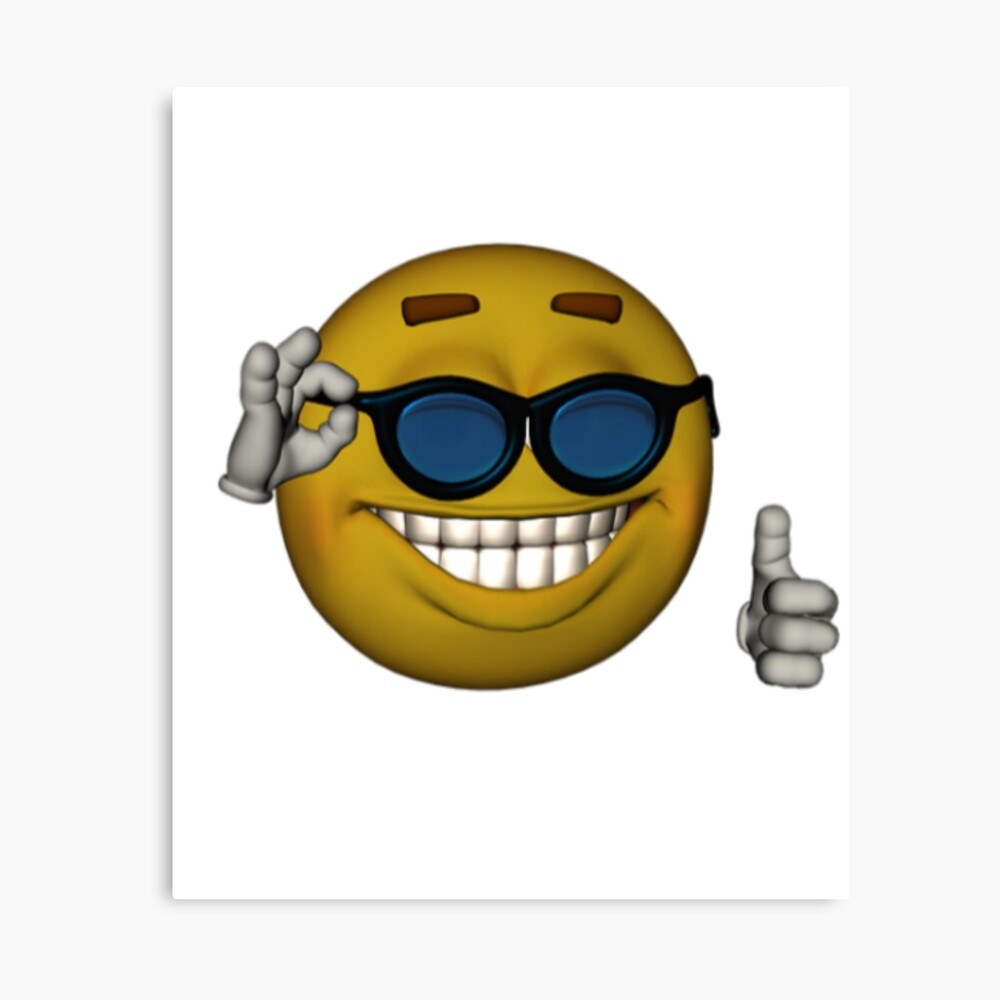 emoji w glasses thumbs up meme