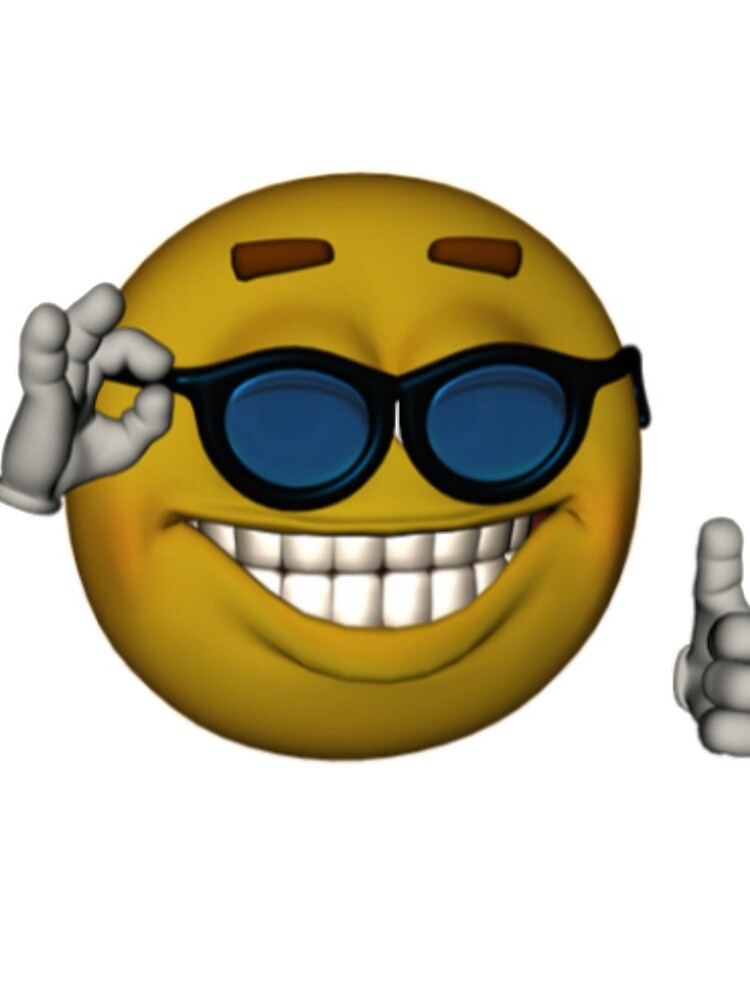 "Smiley-Gesicht Sonnenbrille Daumen hoch Emoji Meme Gesicht" Turnbeutel