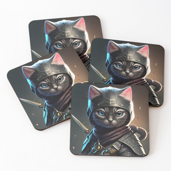 Item preview, cool ninja cat designed and sold by D- Day.