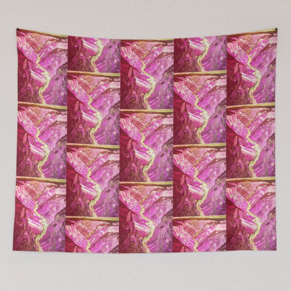 Item preview, Yellowstone National Park Waterstream, Wyoming, U.S.A, Pink, AI Generated Art - A Breathtaking, Rugged American Wilderness designed and sold by studioSharonKay.