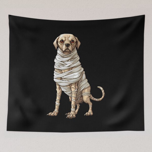 Item preview, Halloween Mummy Dog: Wrapped in Spookiness designed and sold by hamishby.