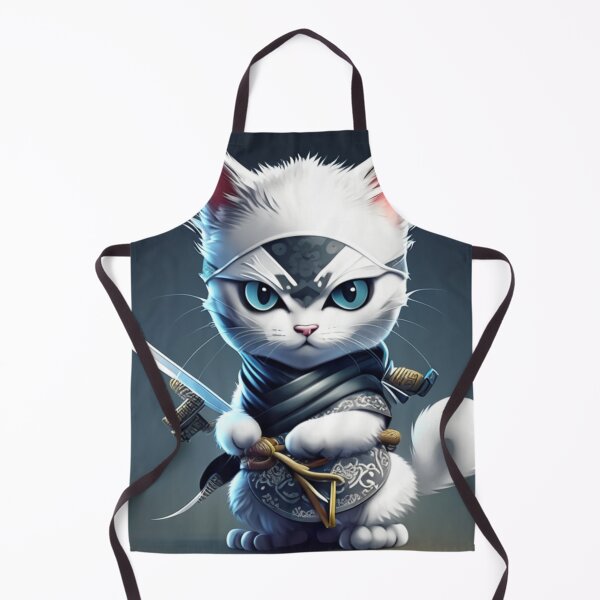 Item preview, little white ninja cat designed and sold by D- Day.
