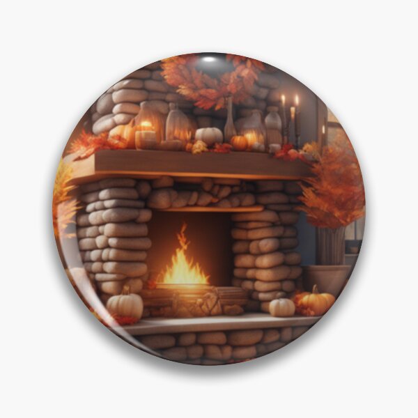 Item preview,  Cozy Autumn Fireplace Ambience designed and sold by HOMEDESIGNPRINT.